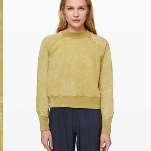 Lululemon Ready To Roll Crew- Size 6, Washed Vintage Gold